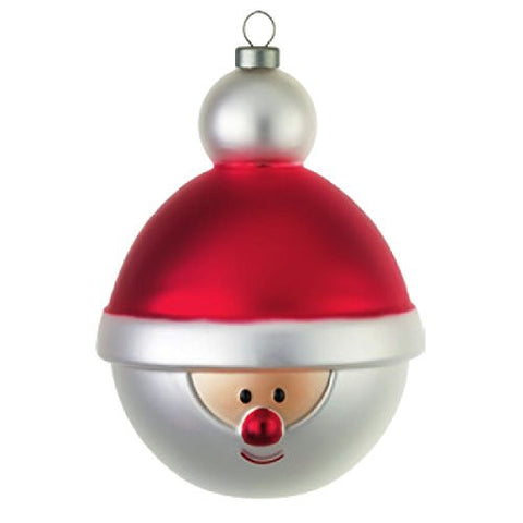 Christmas Bauble in Blown Glass, h 4¾ in.