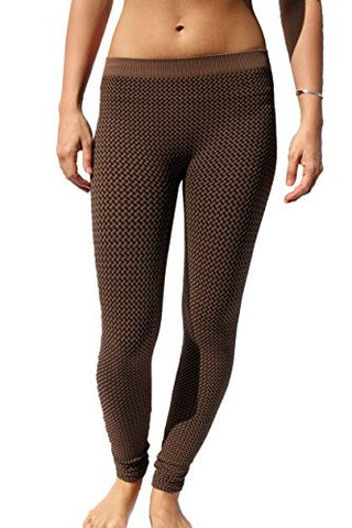 3-Tone Weave Leggings - 23 Taupe, One Size