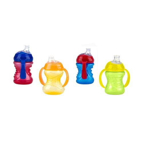2 Handle Grip N’ Sip Cup with No-Spill Super Spout - 8 oz - 2 Pack - Random Color