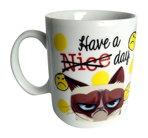 Ganz Grumpy Cat Coffee Mug, (Have A Nice Day)