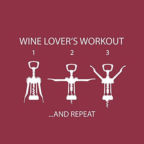 Beverage Napkin 5” x 5” Wine Lover’s Workout