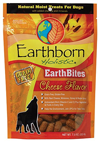 Earthborn Holistic EarthBites Grain-Free Gluten-Free Natural Moist Dog Cheese Flavor 7.5oz