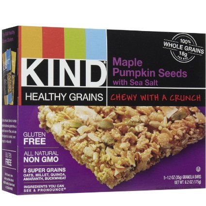 Kind Granola Bar, Maple Pumpkin Seeds with Sea Salt 1.2 oz, 5 count