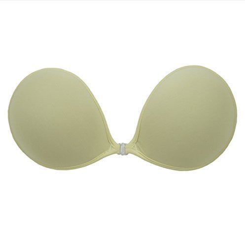 NuBra Feather Lite Super Light Adhesive Bra (Cup B, Yellow)