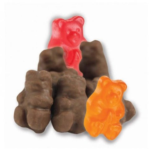 ALBANESE CONFECTIONERY GROUP, GUMMI BEAR 6 FLAVOR CHOCOLATE COVERED 2.5LB