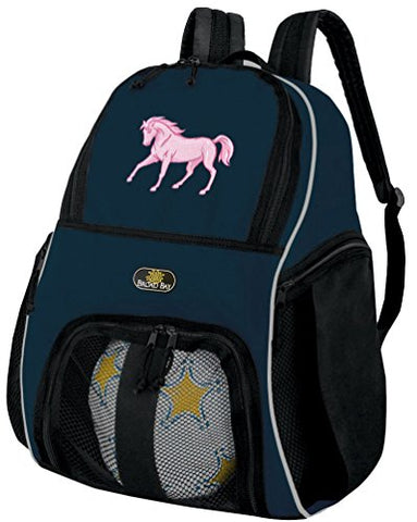 Cute Horse Soccer Backpack Or Volleyball Bag (18"x16"x8.5")