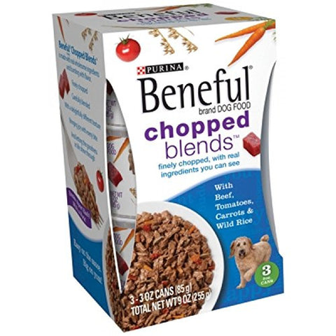 Beneful Chopped Blends with Beef, Tomato, Carrots, & Wild Rice 3 oz