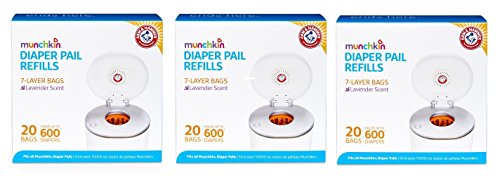 Arm & Hammer Diaper Pail Bag Refills 20 Pack