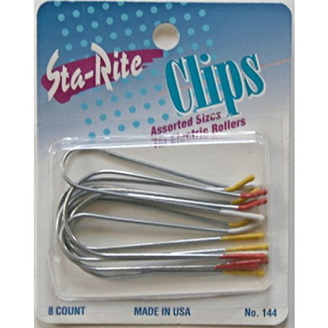 2 3/4” Hot Roller Clips - Assorted, 8ct
