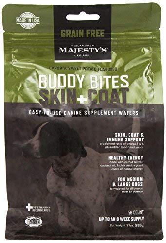 Majestys Animal Nutrition - Buddy Bites Grain-Free Skin+coat 56's Large  Dog