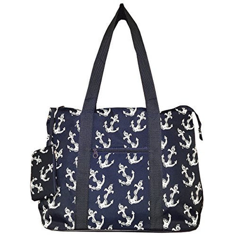 Navy Blue Anchor Wholesale Extra Large Tote Bag