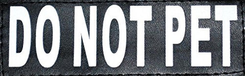 Reflective Removable Patch "DO NOT PET" L/XL (set of 2)