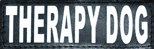 Reflective Removable Patch "THERAPY DOG" L/XL (set of 2)