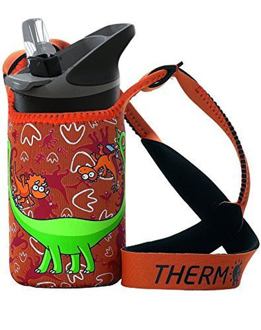 St. Steel thermo bottle 18/8+neopr. cover  - 0,35L  - Dokus