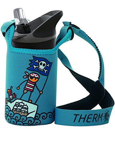St. Steel thermo bottle 18/8+neopr. cover - 0,35L - Patapalo