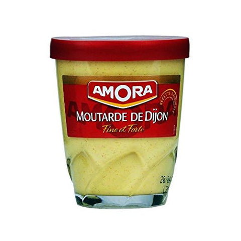 French Strong Dijon Mustard Amora, 150g