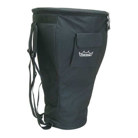 Bag, Djembe, Advent, 11 in. x 21 in., Padded With Shoulder Strap, Handle, Pocket, Fits 10 in. Drum, Black