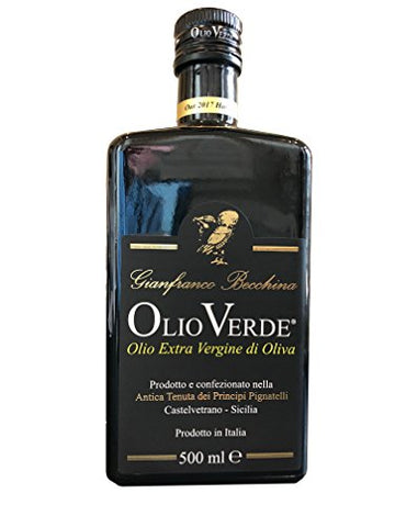 Gianfranco Becchina Extra Virgin Olive Oil, Olio Verde - 2017 Harvest, 500 ml/16.9 fl oz