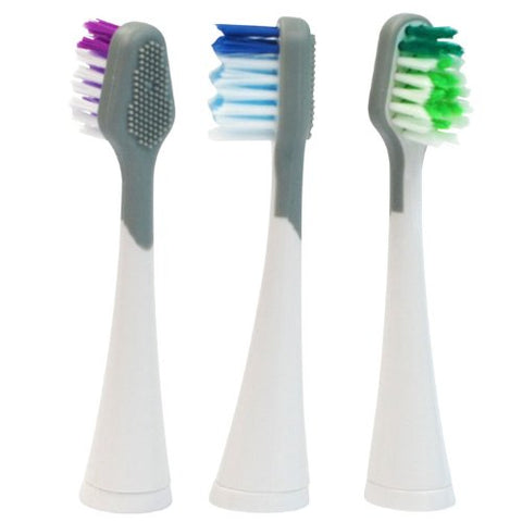 Dazzlepro, Set of 3 Replacement Brushes for Platinum Sonic Toothbrush