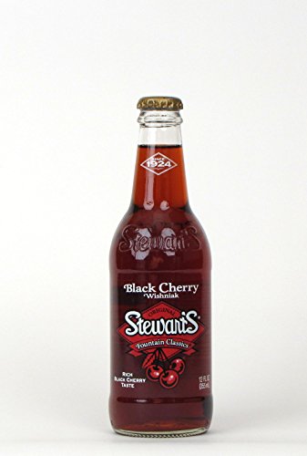 Stewart's Soda Wishniak Black Cherry 24 Count 12 Oz