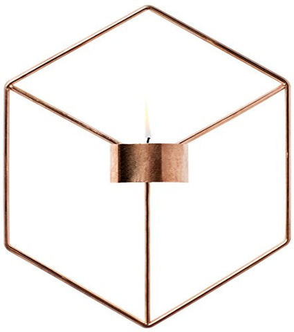 POV Wall Candleholder, Copper