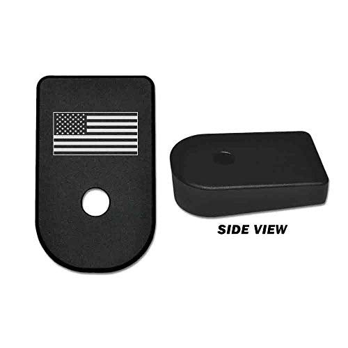 BASTION Laser Engraved Aluminum Floor Base Plate for Glock 42 G42 .380 - USA FLAG