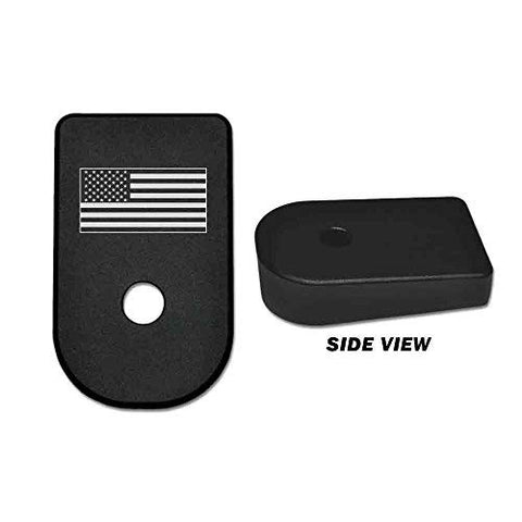 BASTION Laser Engraved Aluminum Floor Base Plate for Glock 42 G42 .380 - USA FLAG