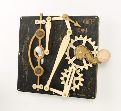 Single Lever Switch Plate -
 Black & White