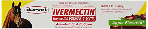 Durvet - Ivermectin 1.87% Equine Paste DV, 1 Dose (not in pricelist)