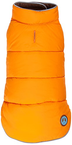 Peace Reversible Puffer Vest Orange/Brown - Size 14"