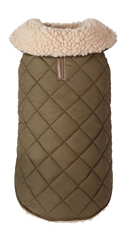 Olive Shearling Jacket - Size 16"