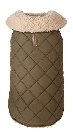 Olive Shearling Jacket - Size 16"