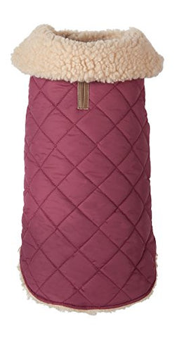 Burgundy Shearling Jacket - Size 12"