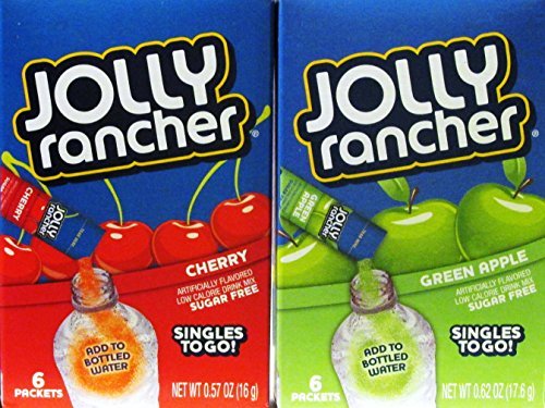 JOLLY RANCHER 6 To Go Bundle Pack of 2 - Cherry and Green Apple