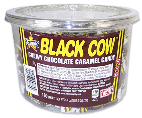 Black Cow Bite Size In Tub, .16 Oz