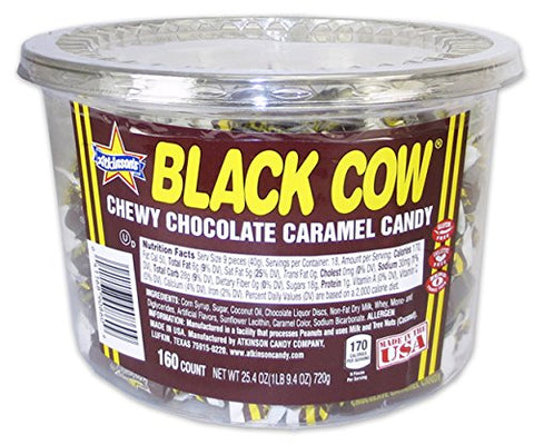 Black Cow Bite Size In Tub, .16 Oz