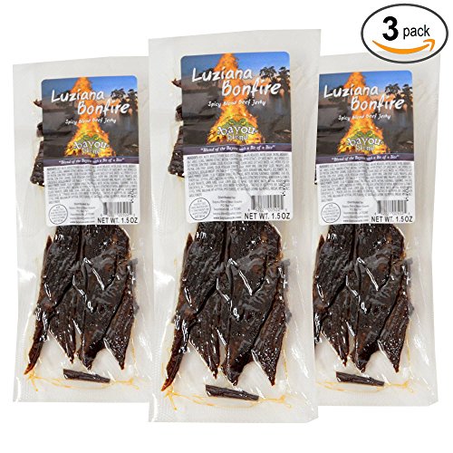 South Louisiana Style Beef Jerky - Luziana Bonfire, 1.5 oz.