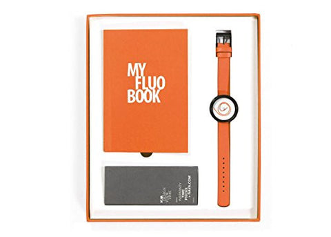 Ora Unica 36mm + my fluo book, Orange