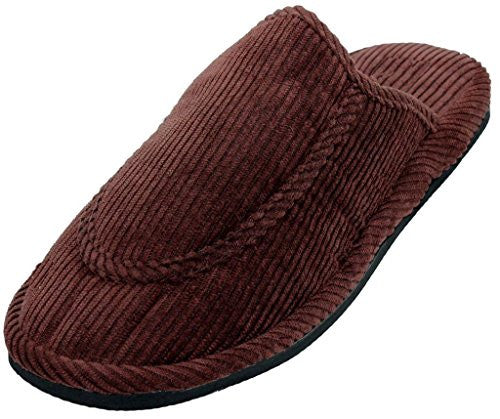 Mens corduroy cheap house slippers
