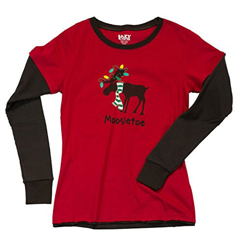 Lazy One Moosletoe - 220, Junior Thermal PJ Tee, XS