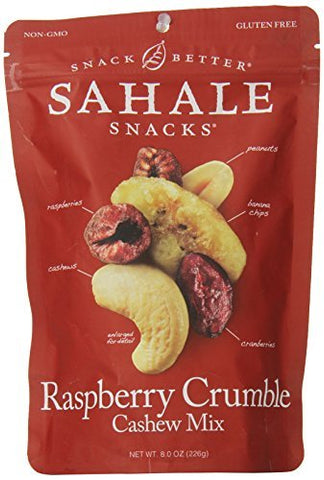 Sahale Snacks - Nut and Fruit Mixes Standard Pouches, Raspberry Crumble Cashew, 8 oz