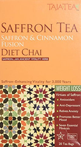 Saffron & Cinnamon
Fusion Diet Chai Tea, 20 Tea Bags