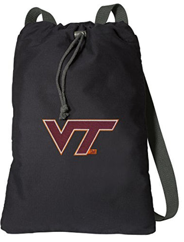 Virginia Tech Cotton Drawstring Bag Backpacks (17.5"x12")