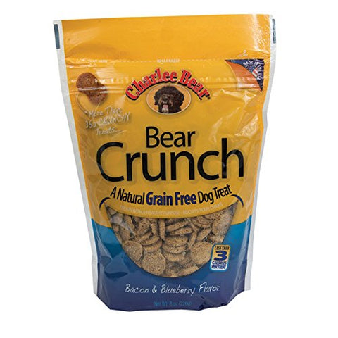 Bear Crunch Grain-Free Treats, Bacon and Blueberry, 8 oz.