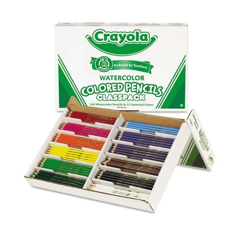 240 ct. Watercolor Pencils Classpack - 12 Colors