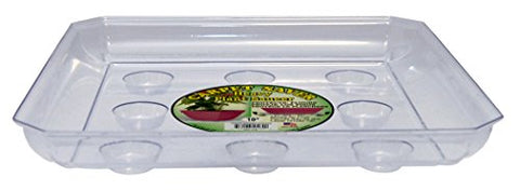 CW SQDS-1000 10" SQ. CARPET SAVER HEAVY FOOTED SAUCER, 10"