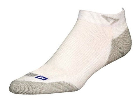Drymax - Running Socks, Run Mini Crew - White/Gray, S