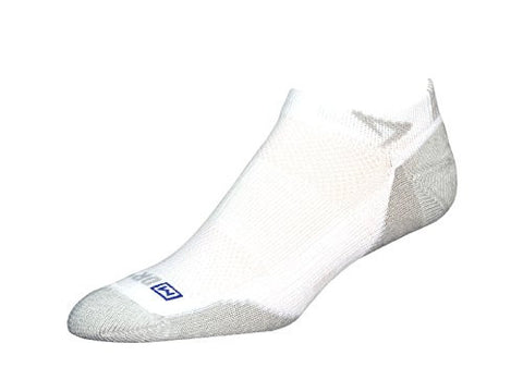 Drymax - Running Socks, Run Lite-Mesh Mini Crew - White/Gray, XXL