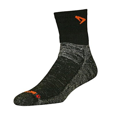 Maximum Protection Trail Run 1/4 Crew/Turndown - Black, M