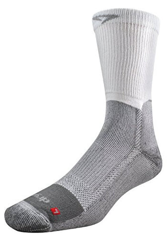 Work Boot Crew - White/Gray, M